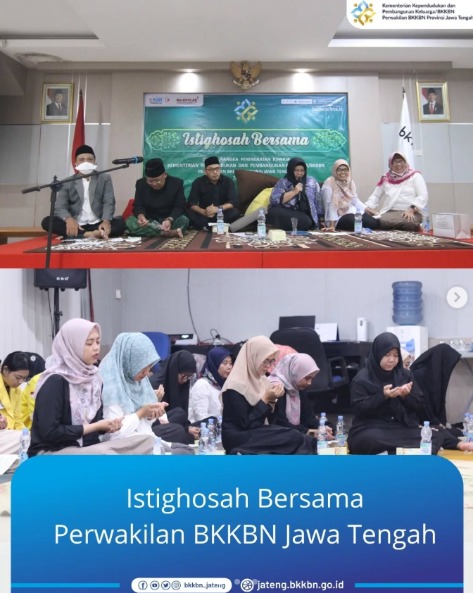 Istighosah bersama Kementrian Kependudukan dan Pembangunan Keluarga/BKKBN Perwakilan Provinsi Jawa Tengah